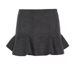 SOLD ISABEL MARANT Freja merino wool-felt mini skirt